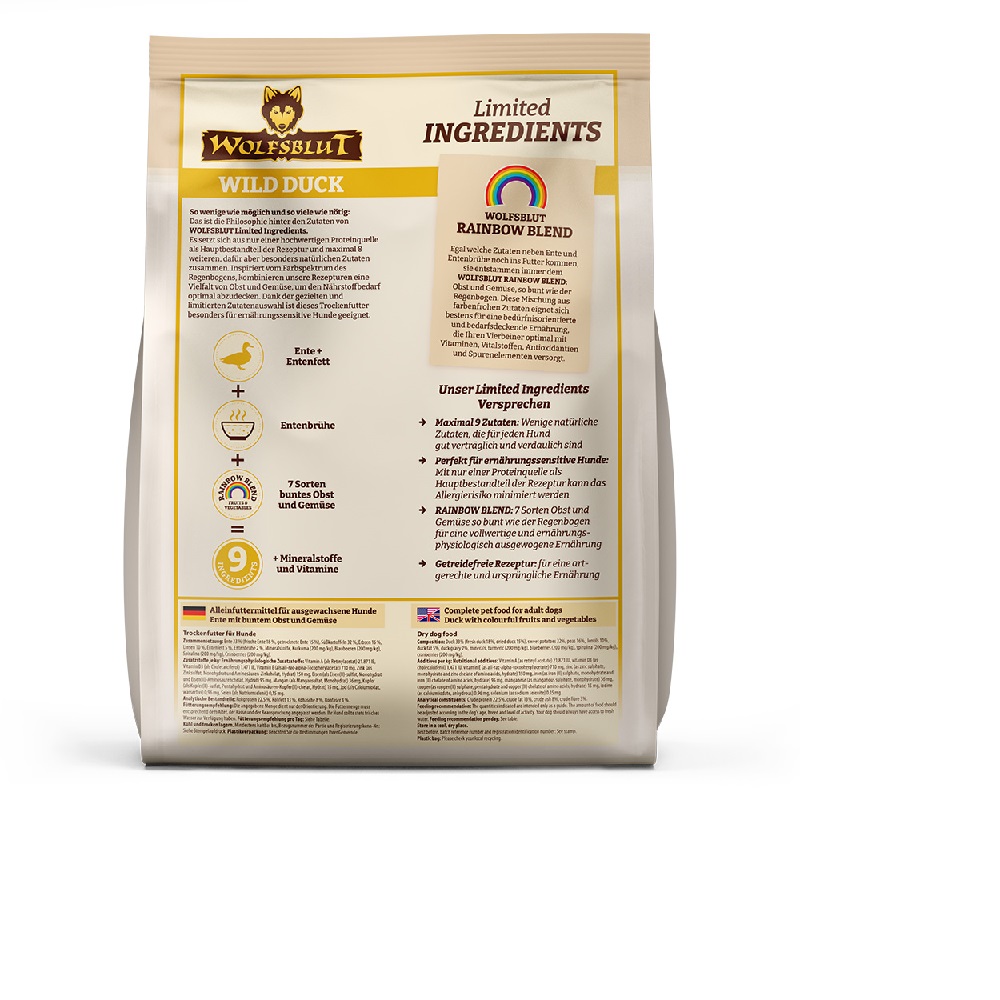 Wolfsblut Limited IngredientsWild Duck Adult 