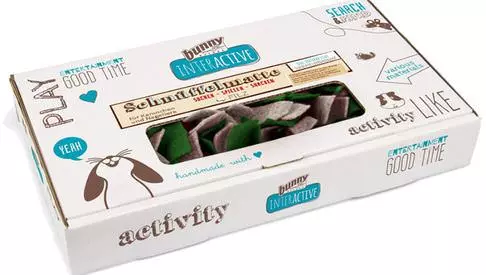 Bunny Interactive Schnuffelmatte Filz Grün Grau