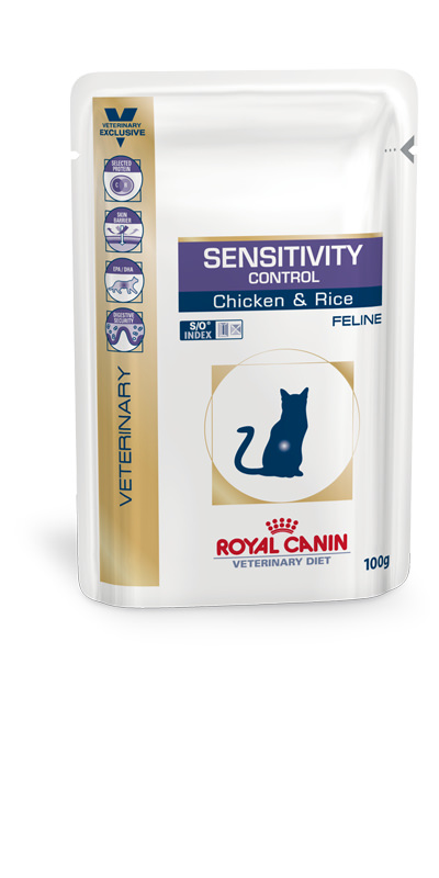 Cat Sensitivity Control Chicken & Rice Wet (12x100g)