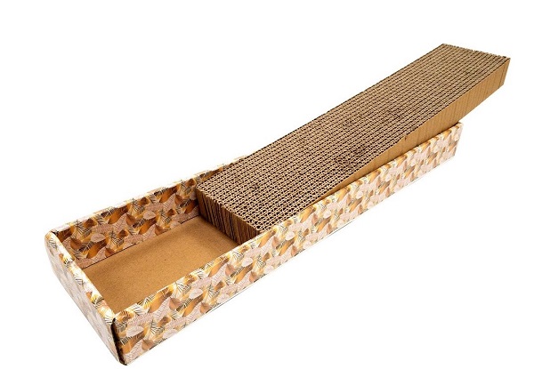 Carton à gratter structure d'or