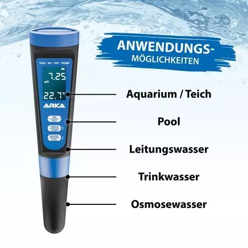 ARKA pH/TDS/EC Messgerät ARKA pH/TDS/EC Messgerät
