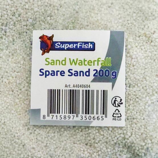 Replacement sand for the waterfall