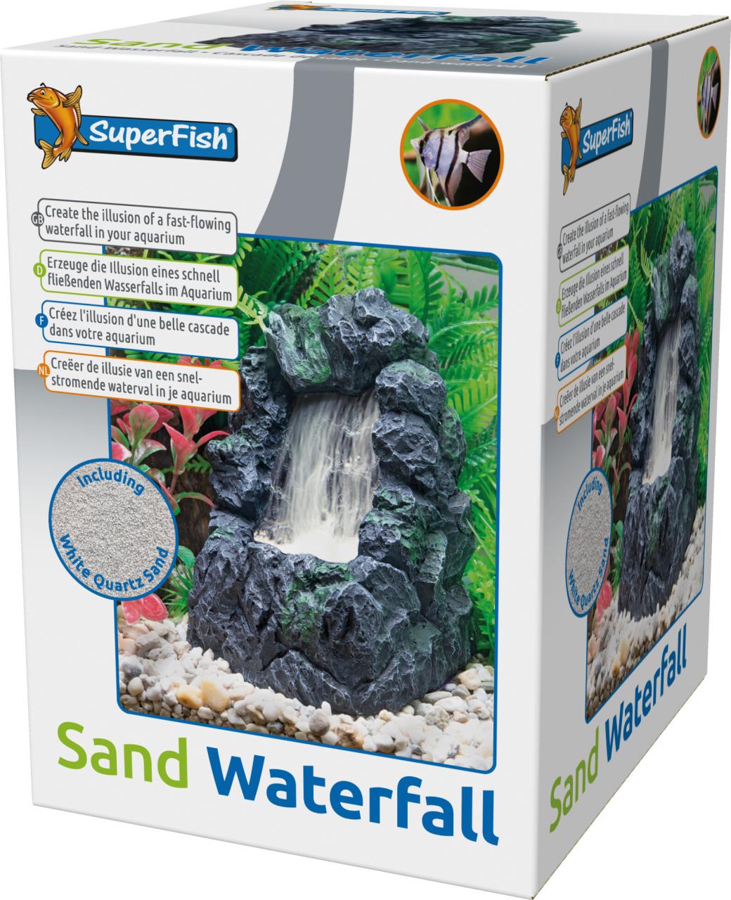 Decorative sand waterfall set