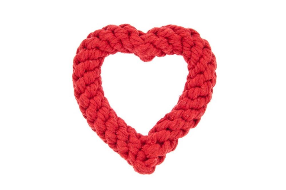 Dog toy dew heart
