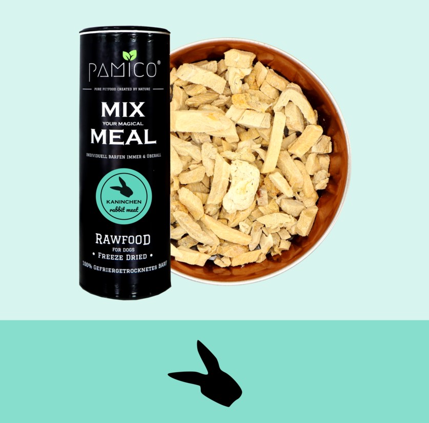 MIX MEAL dry barf - rabbit meat