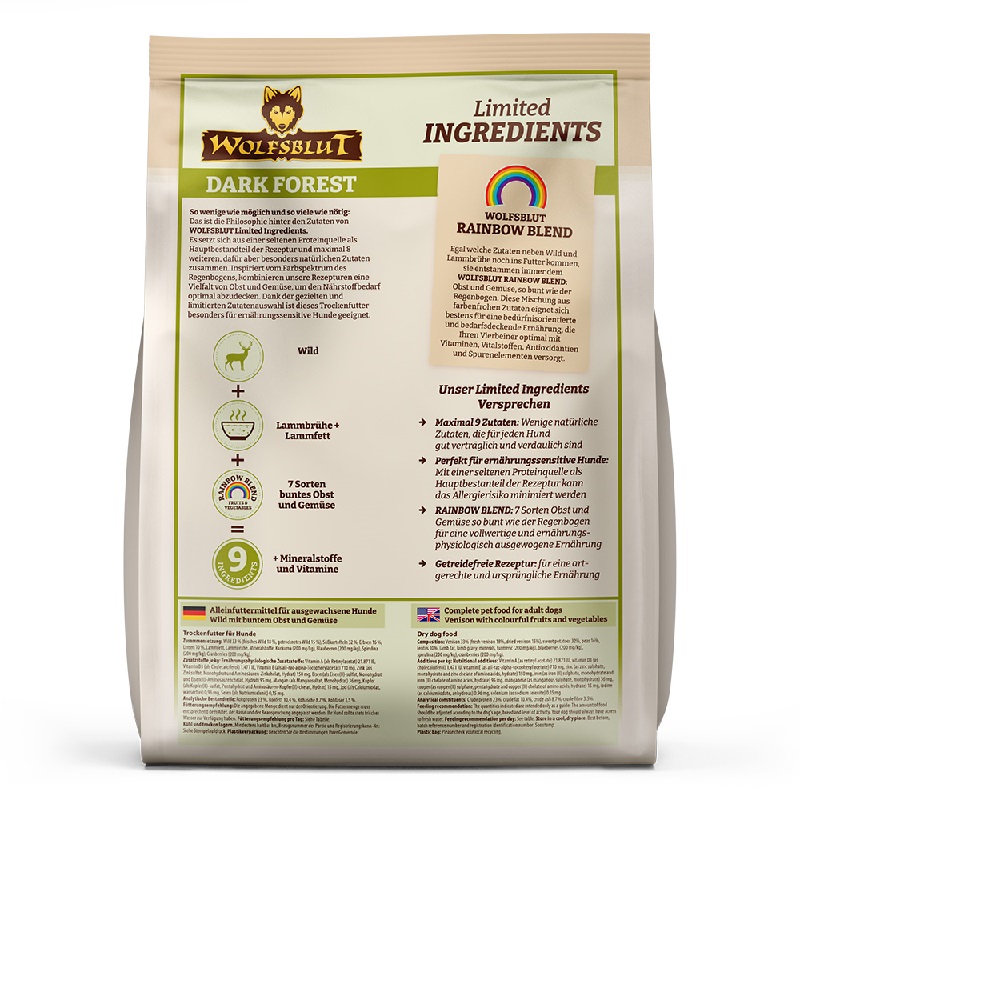 Wolfsblut Limited Ingredients Dark Forest Adult 