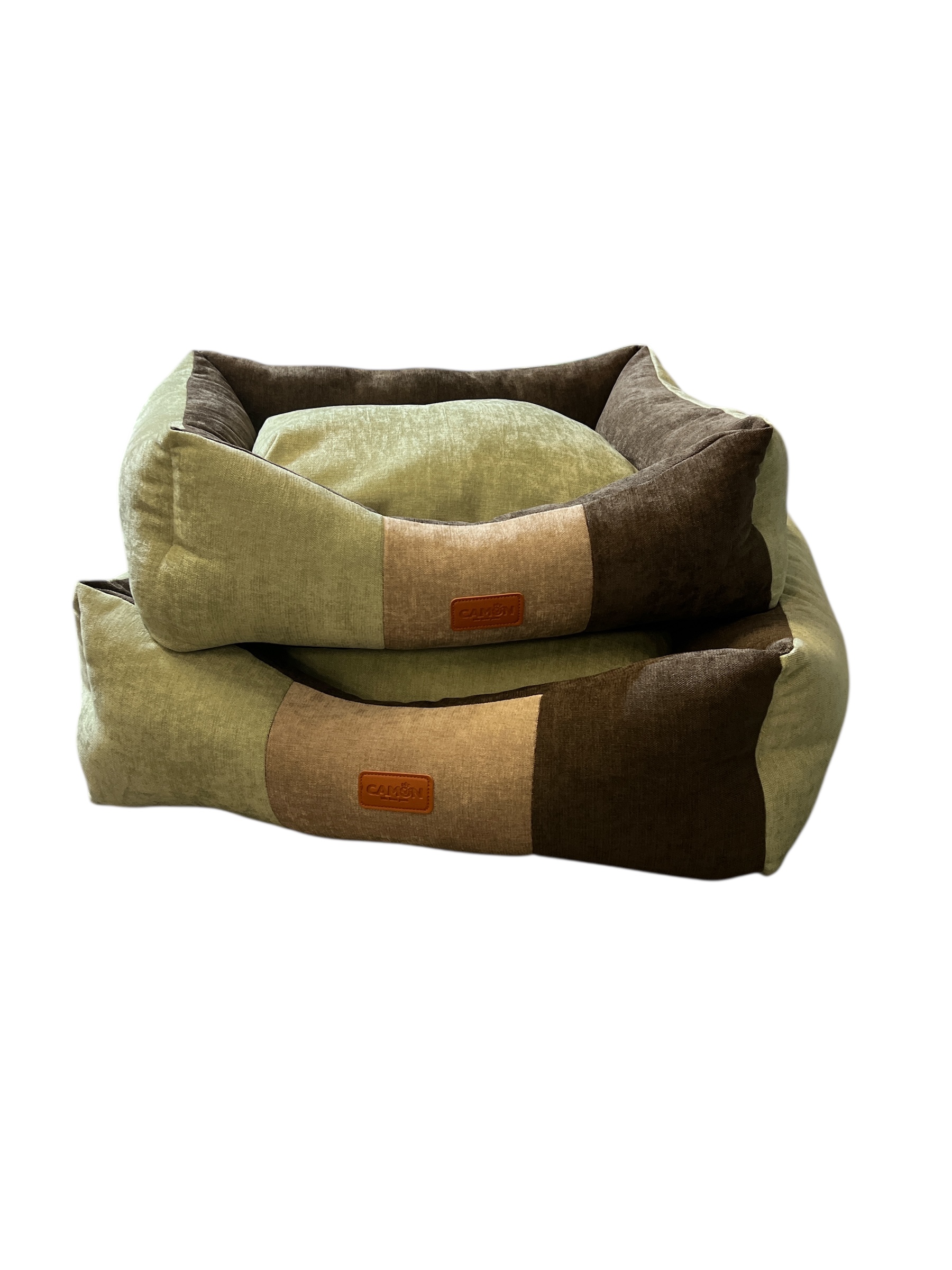 Dog bed green/brown