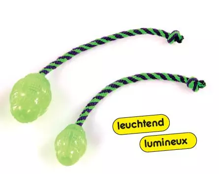 Swisspet Football Glow mit Anti-Rutsch-Seil