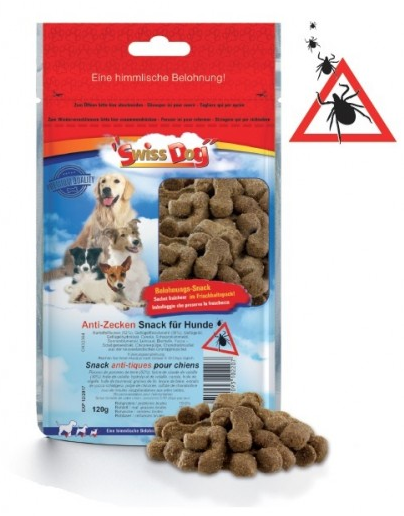 SwissDog Anti-Zecken Snacks für Hunde 120g