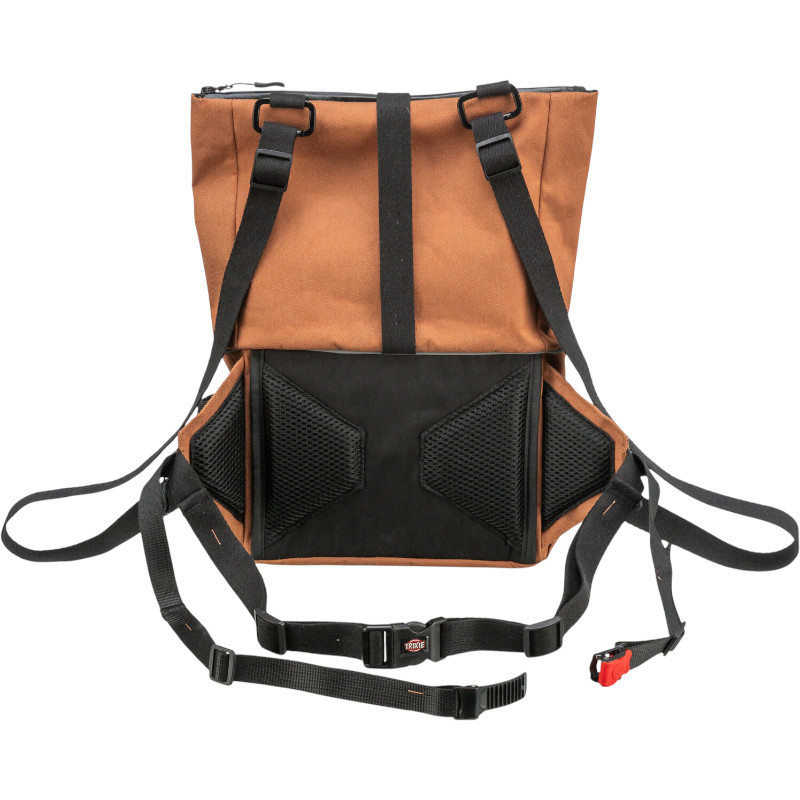 Rolltop hip bag, rust strap