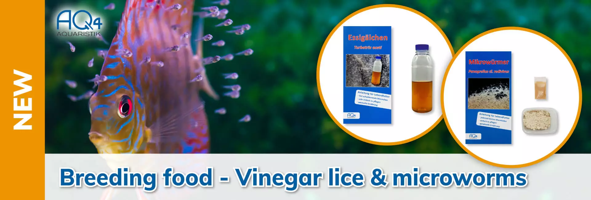 AQ4 Aquaristik Breeding food - Vinegar lice & microforms