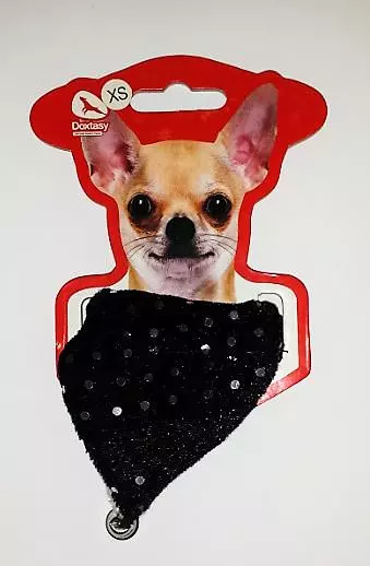 XS Doxtasy Bandana Black/Silver Hunde