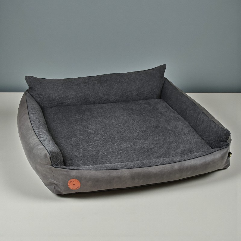 ROCKY Orthopädisches Hundebett - dunkelgrau