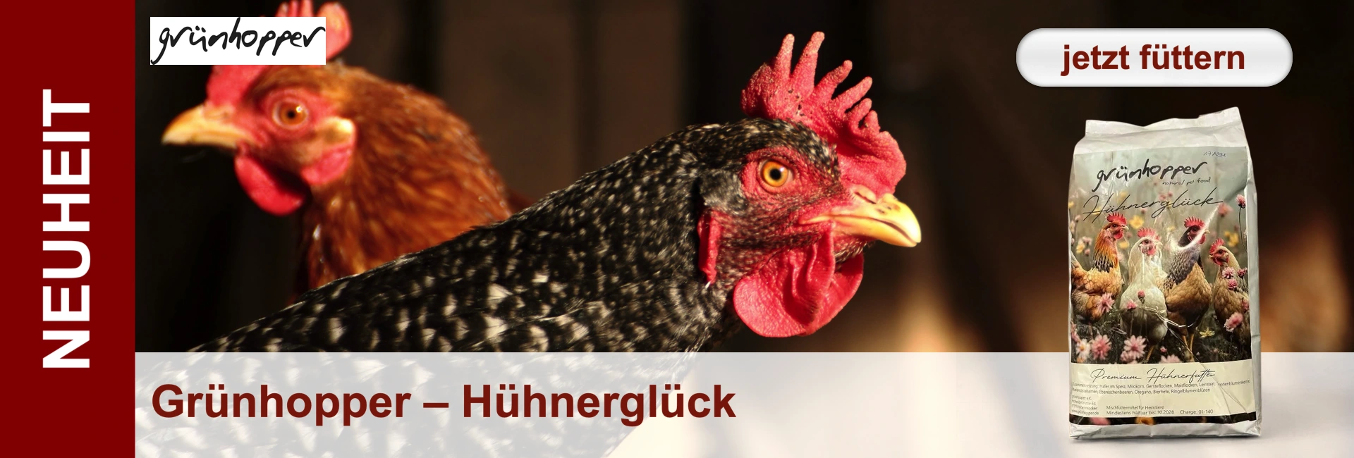 Promo Hühnerglück Grünhopper