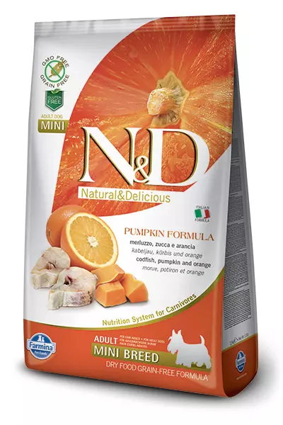 Farmina Canine Grain Free Adult Mini - Fisch, Orange & Kürbis