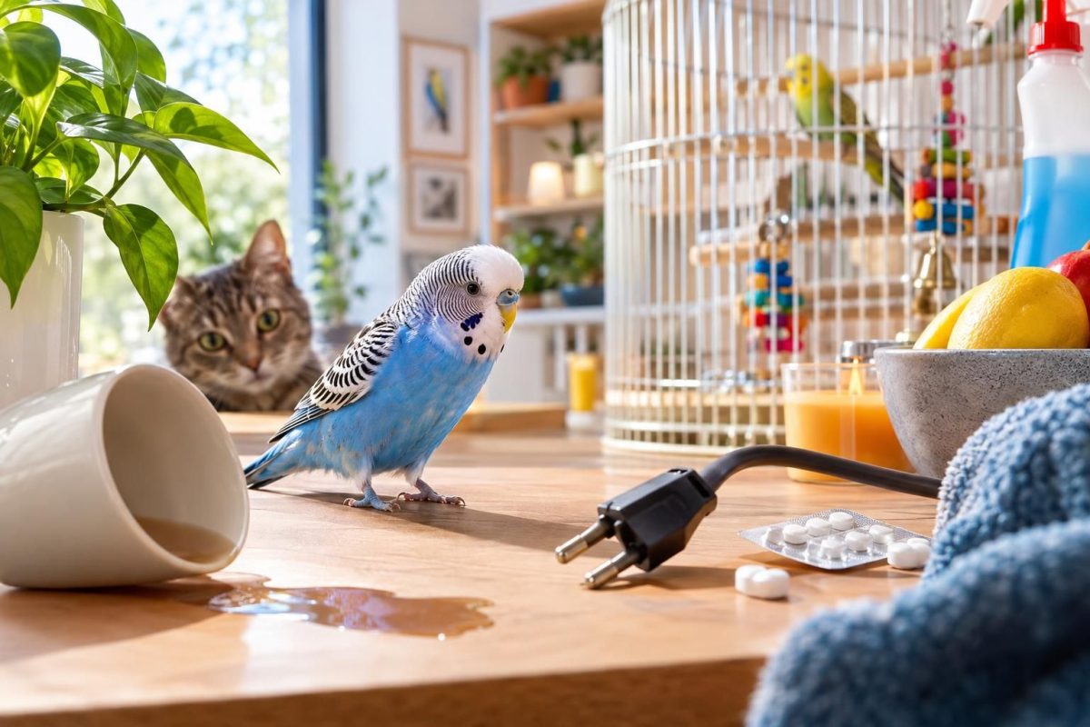 Gefahren im Haushalt für Wellensittiche & Co.: Was Vogelhalter wissen müssen