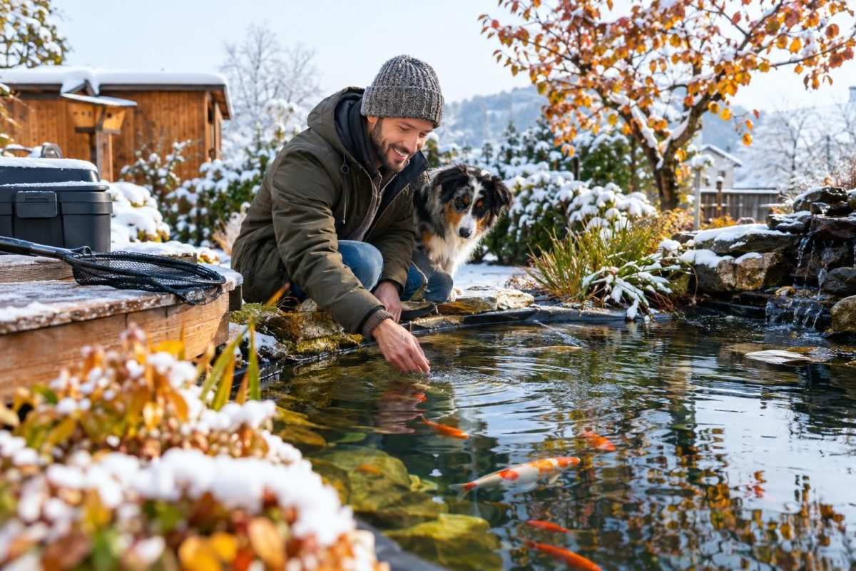 Gartenteich im Herbst und Winter: So machst du Teich und Fische winterfest