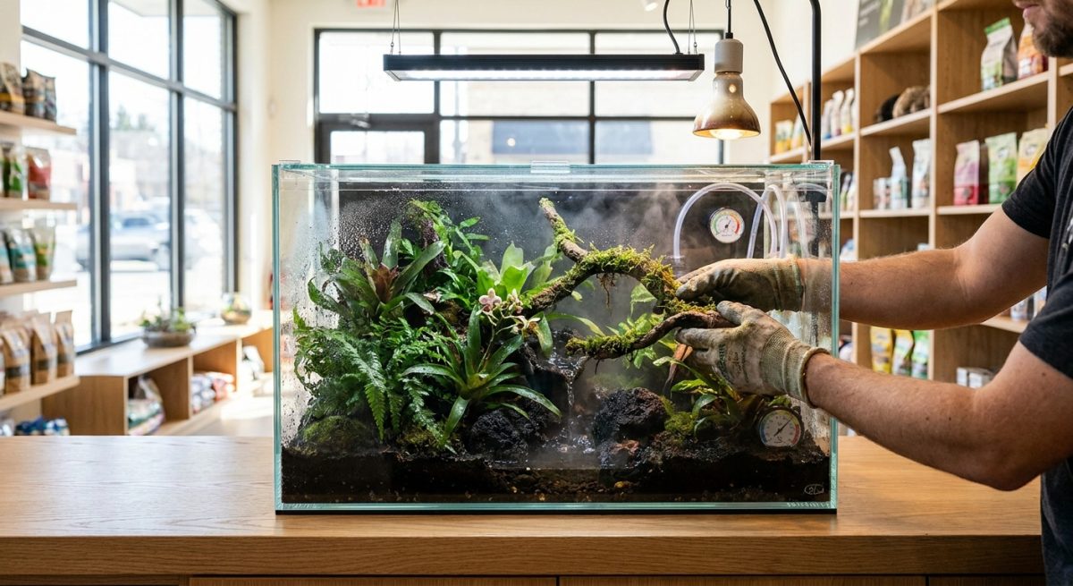 Regenwaldterrarium einrichten: Technik, Klima, Aufbau