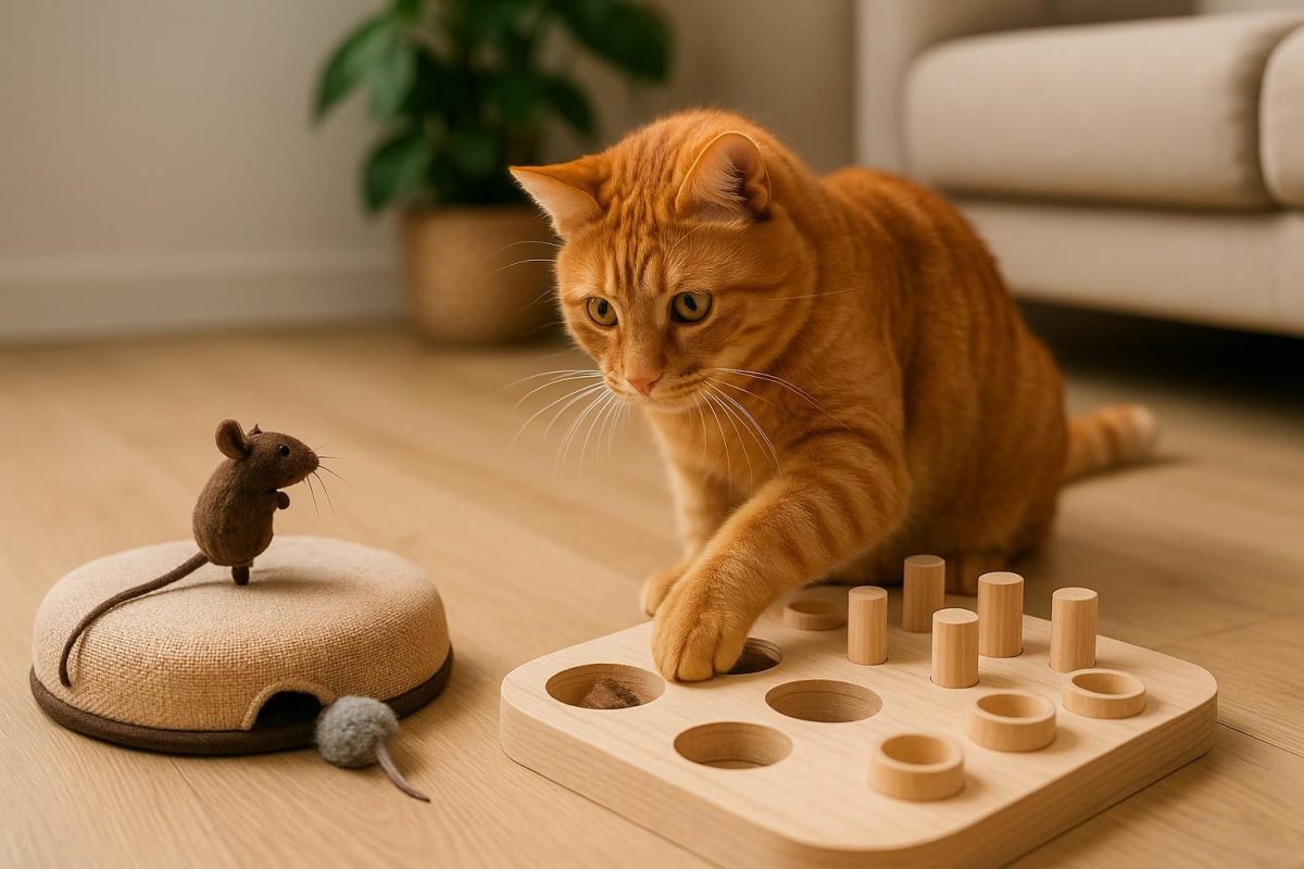 Katzenspielzeug gegen Langeweile: Jagdspiel oder Fummelbrett?