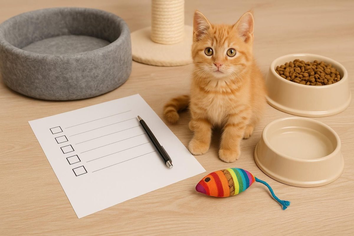 Katzen-Erstausstattung: Checkliste für den Start
