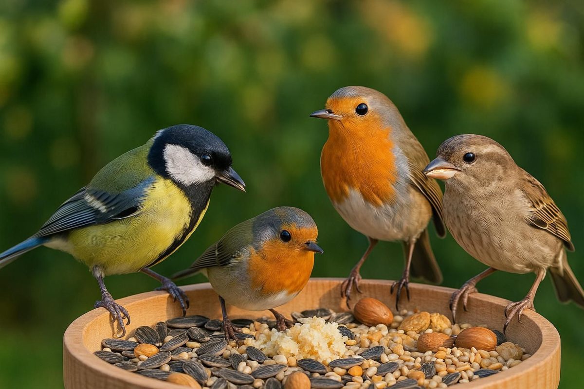 Was fressen Gartenvögel? Das richtige Futter je Vogelart