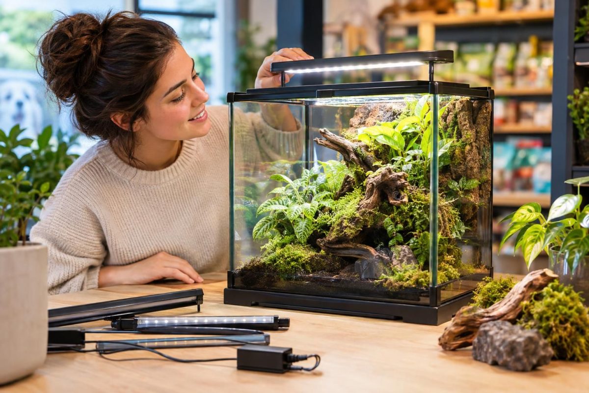 Terrarium-Beleuchtung LED richtig wählen und platzieren